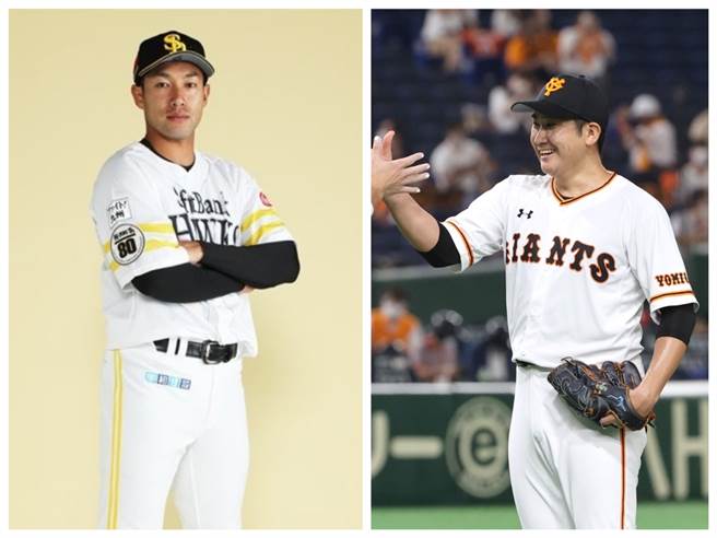 巨人队菅野智之与软银队柳田悠岐获选年度MVP。（截自巨人、软银官方推特）