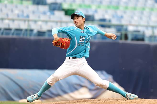 新北蓝队王牌投手林昱珉后援3.1局飙6K。（大会提供）