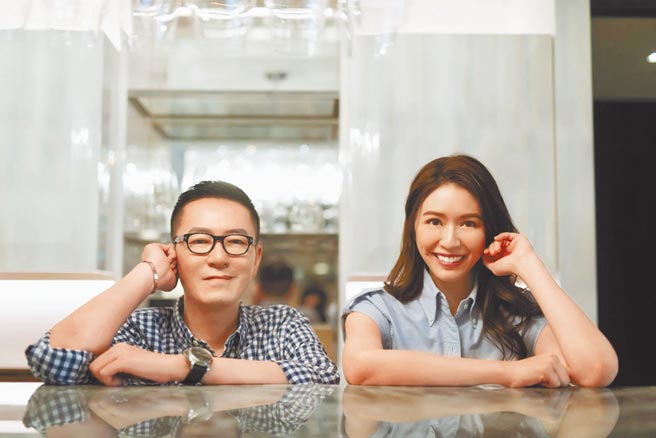 蔡依珊（右）跨界音乐圈为天天献声。（Leon Hung提供）