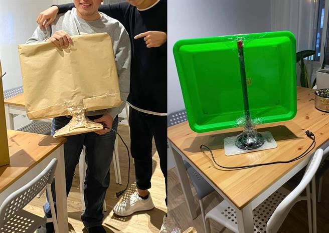 男子以為交換禮物抽到電腦螢幕，結果真相讓他超崩潰。（圖／翻攝自臉書爆廢公社二館）