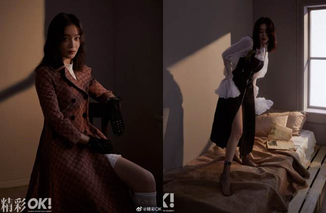 袁姗姗出道十年，依然保有当年毕业时「只想拍几部好戏」的初心。（图／摘自微博@精彩OK）
