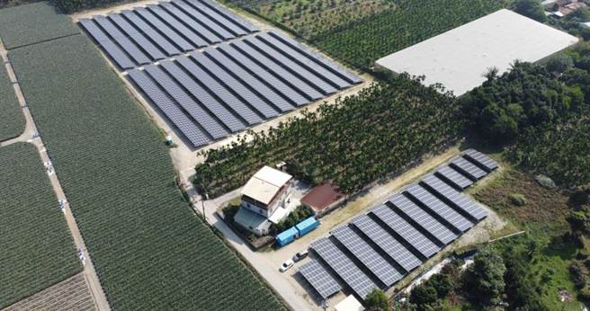 恒利绿能首桩指标案位于屏东县内埔乡的太阳能电厂，已经完成併网。（图／恒利绿能提供）