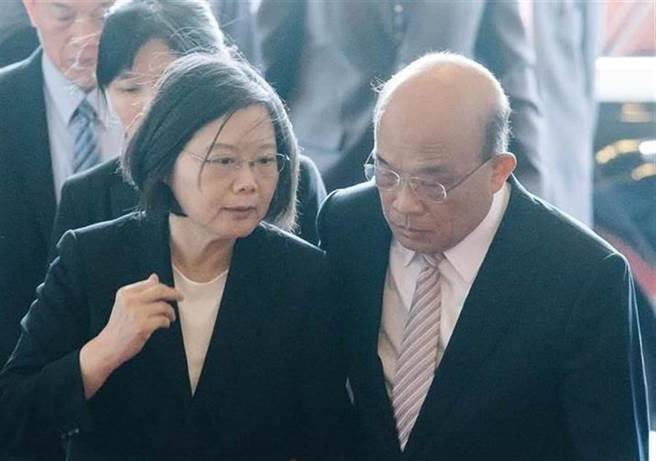 蔡英文总统（左）、行政院长苏贞昌。（图／本报资料照）
