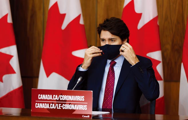 图为加拿大总理杜鲁道           图╱路透