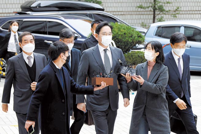 圖中為三星集團會長李在鎔           圖╱路透