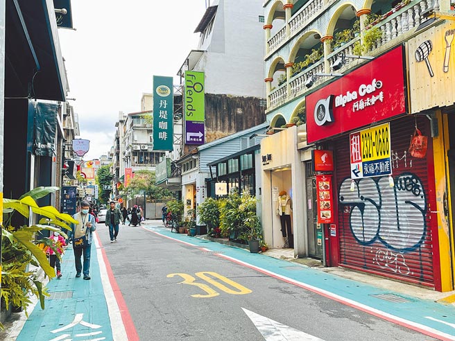 台北市永康商圈游客稀稀落落。（吴康玮摄）