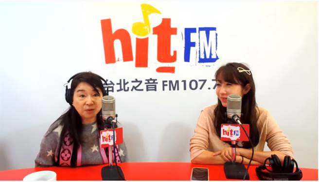 民进党台北市议员许淑华（右）。（摘自hitfm《周玉蔻呛新闻》Youtube）
