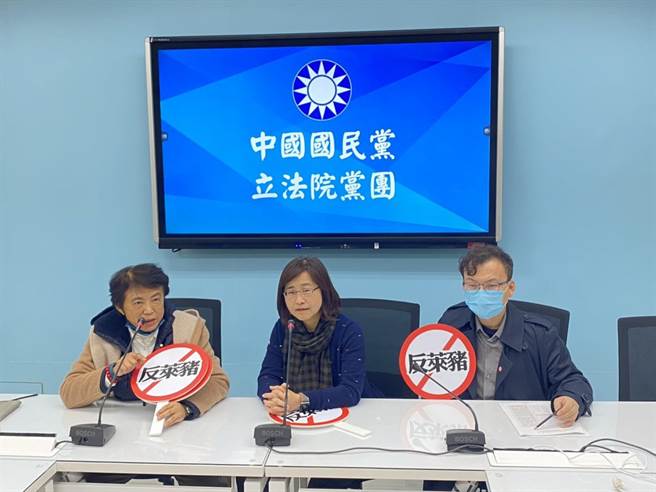 国民党中常委沈智慧（左）拜会国民党团。（沈智慧提供）