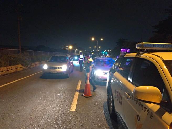 台中市警方持续强化酒驾执法作为，以维护市民用路安全。（台中市警察局交通大队提供）