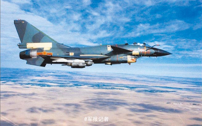 解放军歼-10战机。（取自微博＠解放军报）
