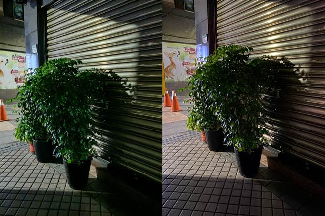 realme X7 Pro与iPhone 11 Pro Max(右）的夜间实拍对比（6）。（黄慧雯摄）
