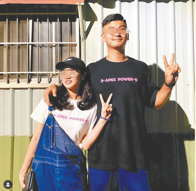 高雄一对情侣双载遇死劫，两人时常在社群网站上放闪。（撷取IG／柯宗纬翻摄）