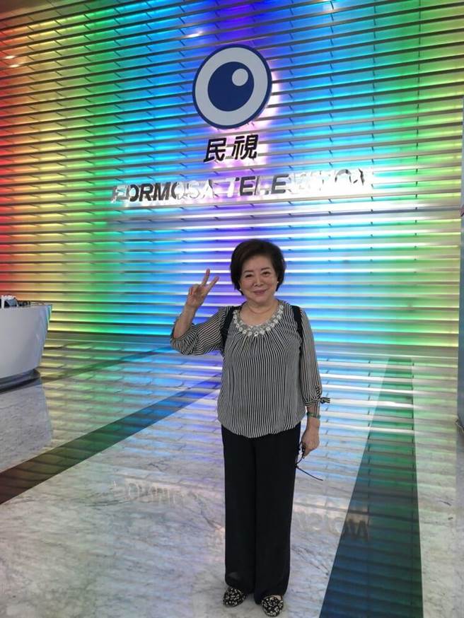 陈淑芳讚电视台防疫确实。（民视提供）
