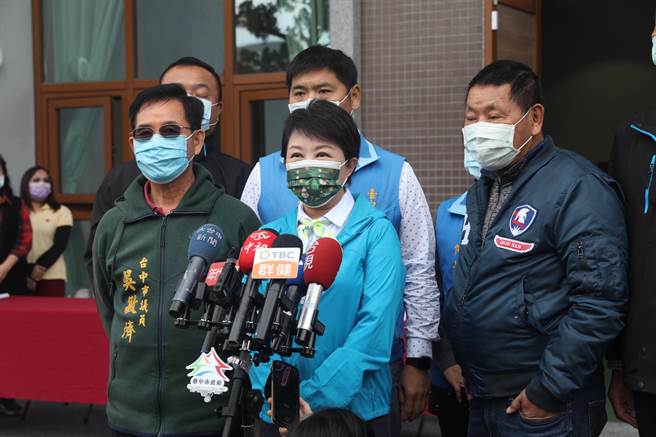 卢秀燕指出，倘若疫情加剧，跨年晚会不排除全面取消。（台中市新闻局提供／陈淑娥台中传真）