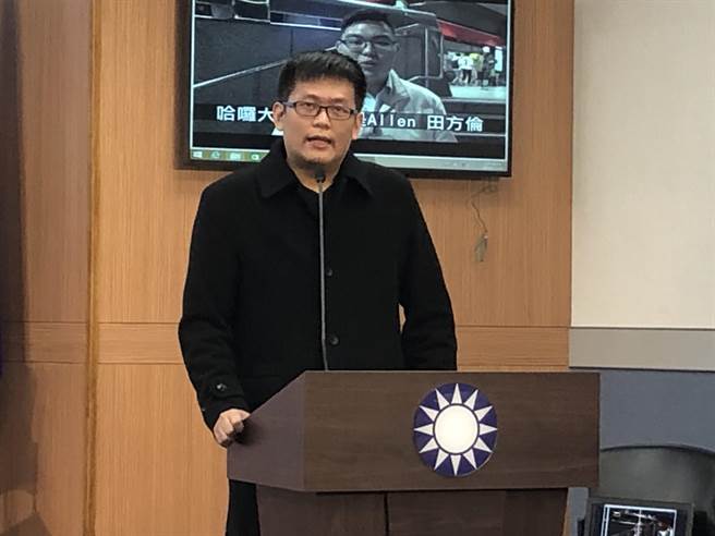 国民党政策会专员吕謦炜。（赵婉淳摄）