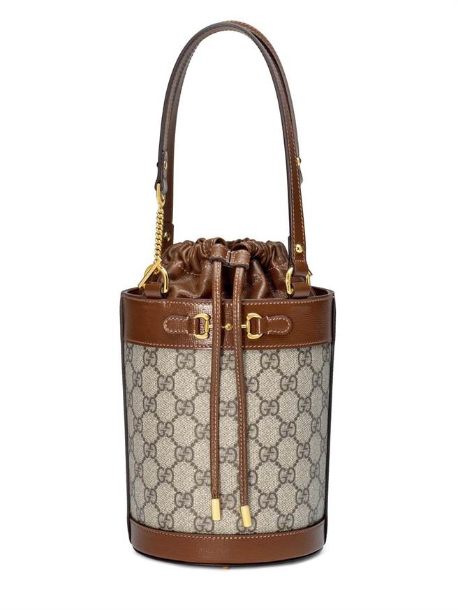 GUCCI Horsebit 1955系列小型水桶包，6万1500元。（GUCCI提供）