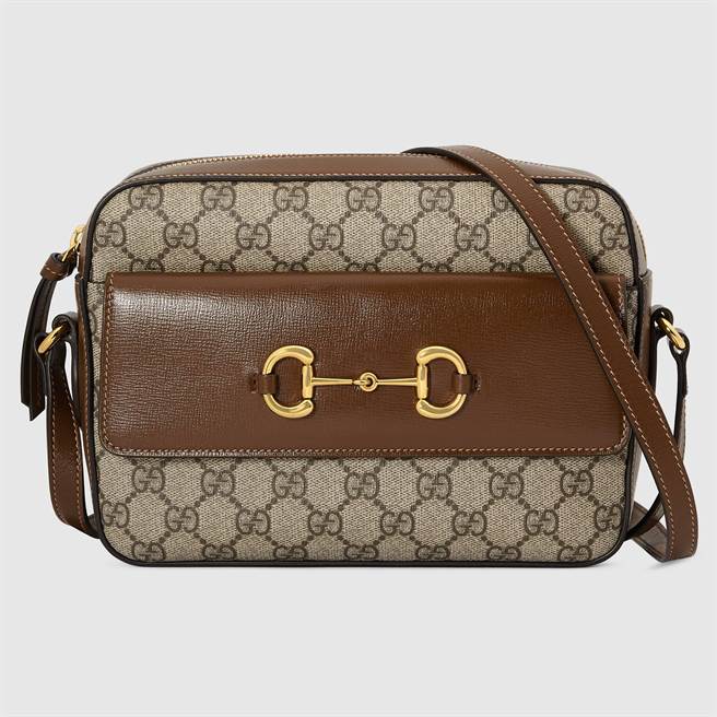 GUCCI Horsebit 1955系列小型肩背包，4万5100元。（GUCCI提供）