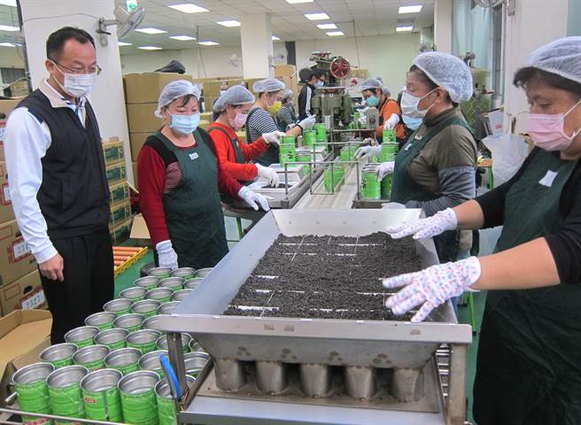 鹿谷乡冬茶比赛，获奖茶叶进行包装中。（廖志晃摄）