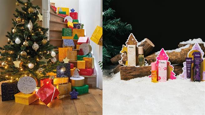 许多美妆品牌在耶诞节前夕推出限量商品，若有送礼需求，是非常方便的选择。（图／品牌提供）