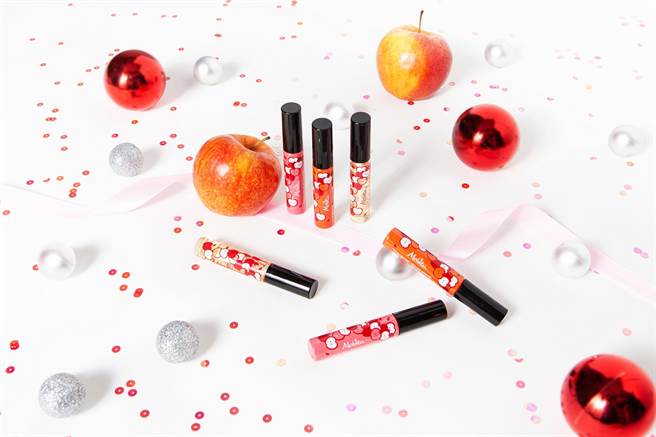 Melvita蜜葳特红心苹果香唇油高润度油质配方，带来极度保湿滋润与不黏腻的绝佳舒适感，迎接欢愉耶诞岁末时光。（图／品牌提供）