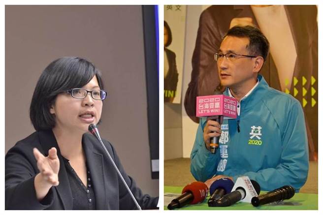 林淑芬（左）和郑运鹏（右）。（图为资料照）