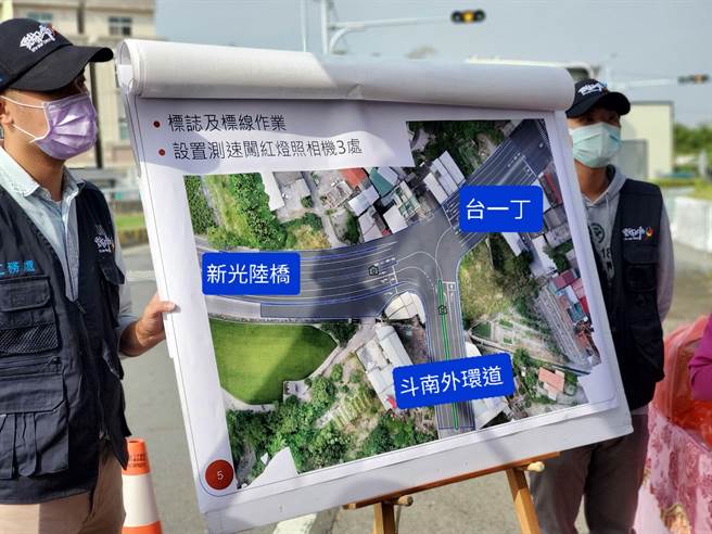 斗南東側外環道與台一丁線交叉口要打通了。（周麗蘭攝）