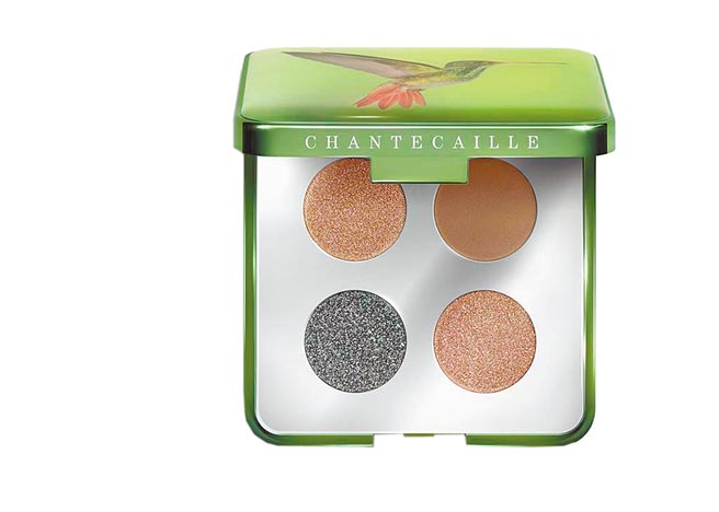 香緹卡飛行寶石限量4色眼彩盤#熱帶暖，2800元。（香緹卡提供）