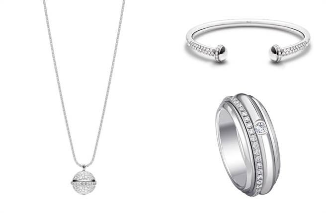 谢佳见同时混搭以上Possession系列珠宝作品。（图／品牌提供）