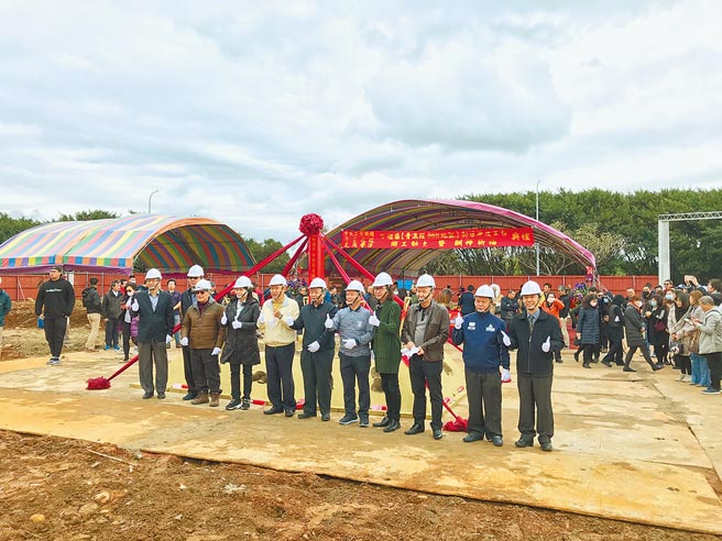 中悦建設機構「HLA‧悦」開工大典，青埔國際化更上層樓。（中悦建設提供）