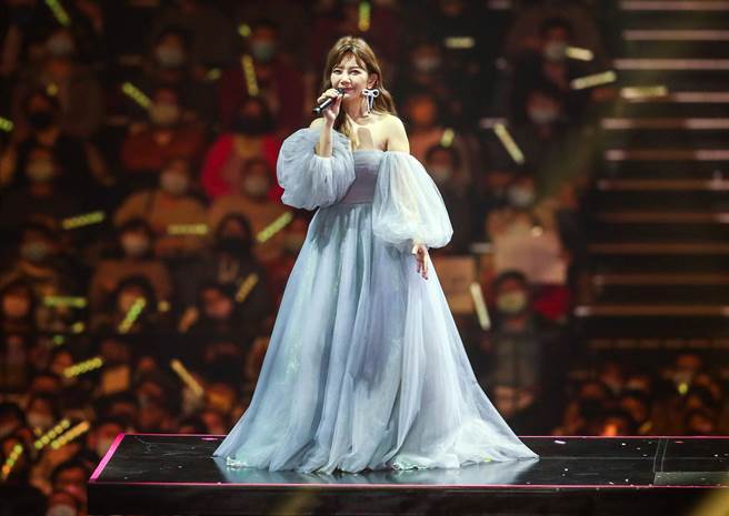 梁静茹今晚继续在小巨蛋开唱。（粘耿豪摄）