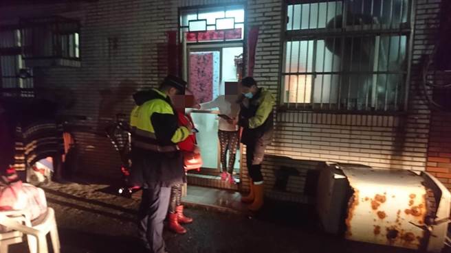 警消获报前往救援所幸虚惊一场。（金山警分局提供）