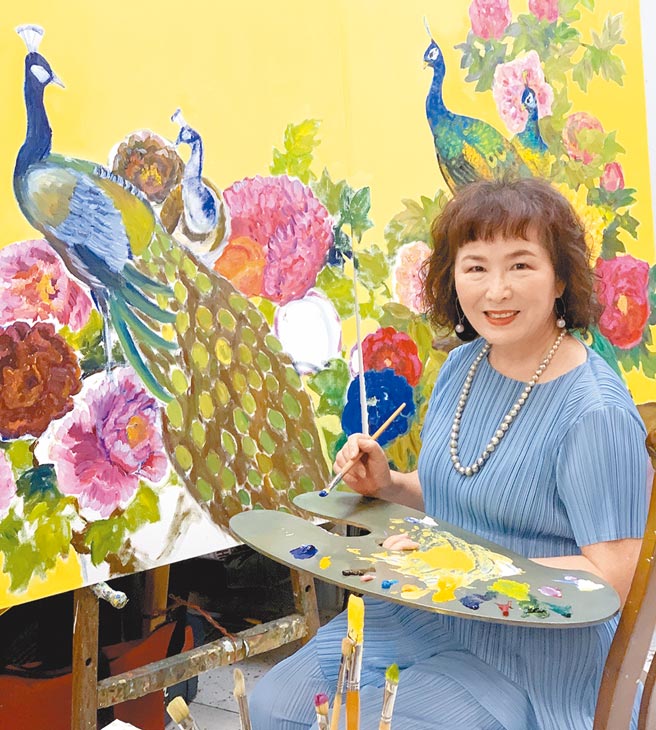 天才型的写意创作画家欧丽珠。  图╱黄烱书提供