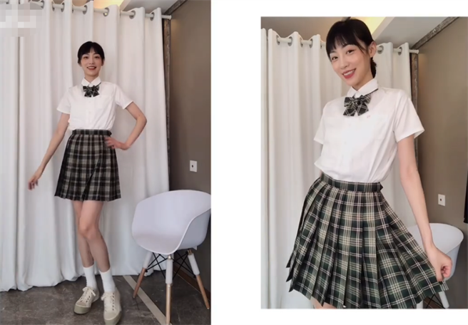 耿斯漢的前女友184公分，擁有一雙大長腿。(圖/翻攝自新浪)