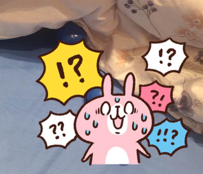 一位人夫去女同事家吃饭，意外撞见她床上摆着一跟蓝色的棒状物。（脸书社团《爆废公社二馆》／苏育宣翻摄）