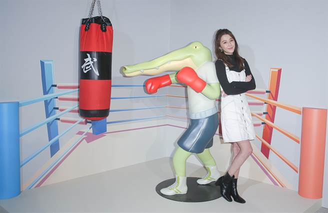 邵雨薇现身「Keigo展-我的生活不可能那么坏」开幕活动。（吴松翰摄）