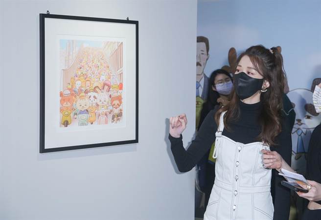 邵雨薇现身「Keigo展-我的生活不可能那么坏」开幕活动。（吴松翰摄）