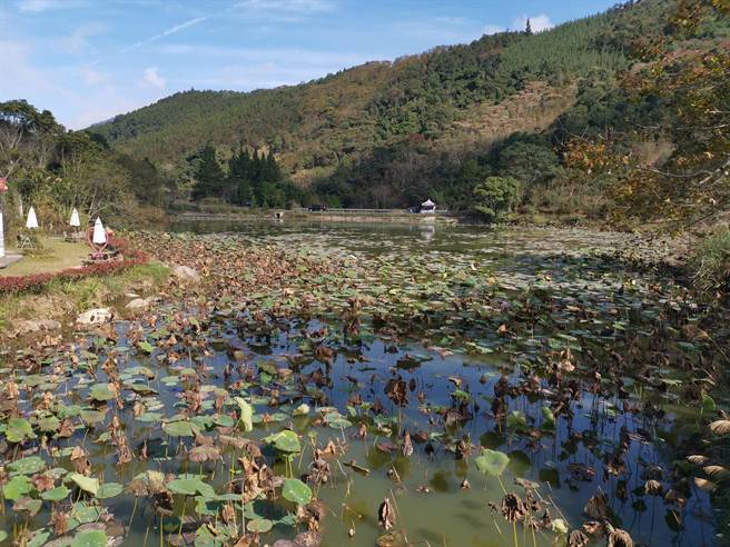 南庄向天湖畔向天山曾发生2起军机空难，前后相差10年。（谢明俊摄）