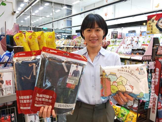 （今年跨年遇到入冬首波强烈寒流报到，预估保暖衣物、暖暖包等商品买气可望明显增温，超商也积极备货。图／业者提供）