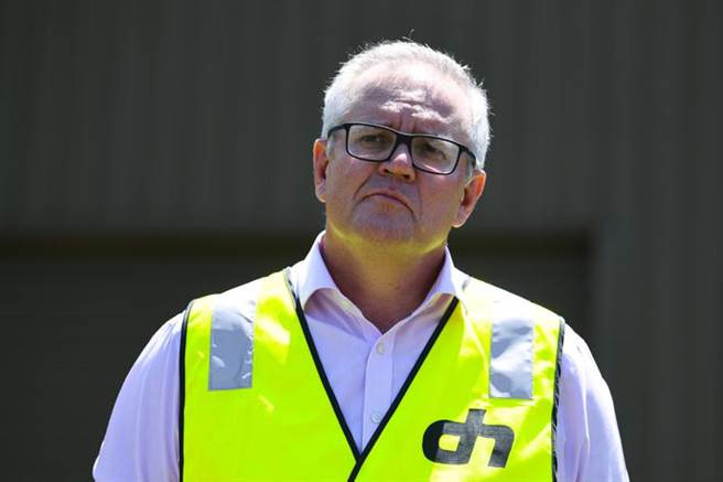 澳洲總理莫里森計劃數年內將軍費支出提高7倍，其同黨議員更呼籲提早為與中國大陸作戰做準備。(路透資料照片)