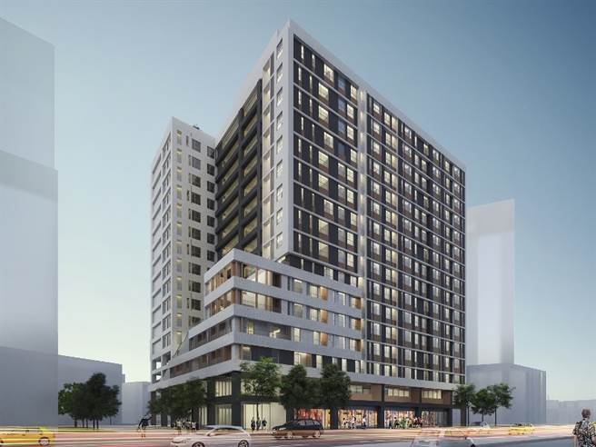 「新北市中和区警消社会住宅」3D模拟图(图：内政部提供)