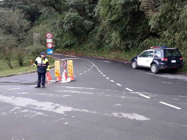 阳明山跨年可能降雪，北市交大实施３阶段管制。（北市交大提供／吴康玮台北传真）