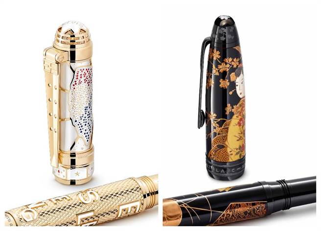 万宝龙大师杰作系列向京都顶级工艺致敬之书法莳绘限量款88，约3万6000欧元。（Montblanc提供）