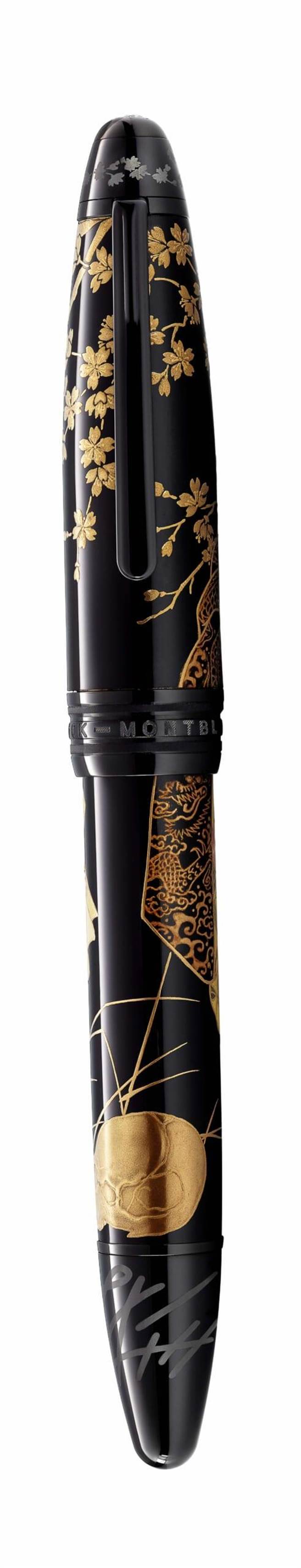 万宝龙大师杰作系列向京都顶级工艺致敬之书法莳绘限量款88，约3万6000欧元。（Montblanc提供）