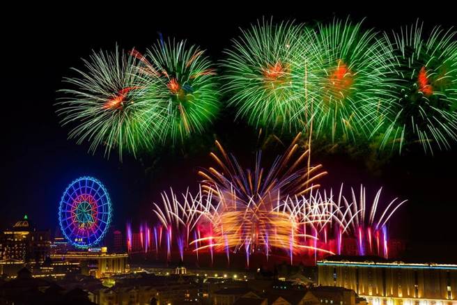 义大世界31日凌晨宣布，因应武汉肺炎（2019冠状病毒疾病，COVID-19）防疫，「2021紫耀义大 享乐拾光跨年晚会」将改线上直播。（图为往年跨年耶火照，义联集团提供）