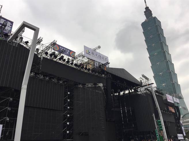 台北市跨年即将在31日晚间登场。（张立勋摄）