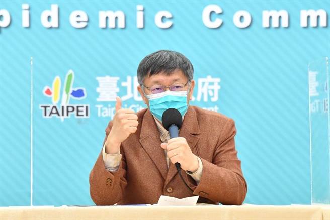 台北市长柯文哲。（台北市政府提供／张立勋台北传真）