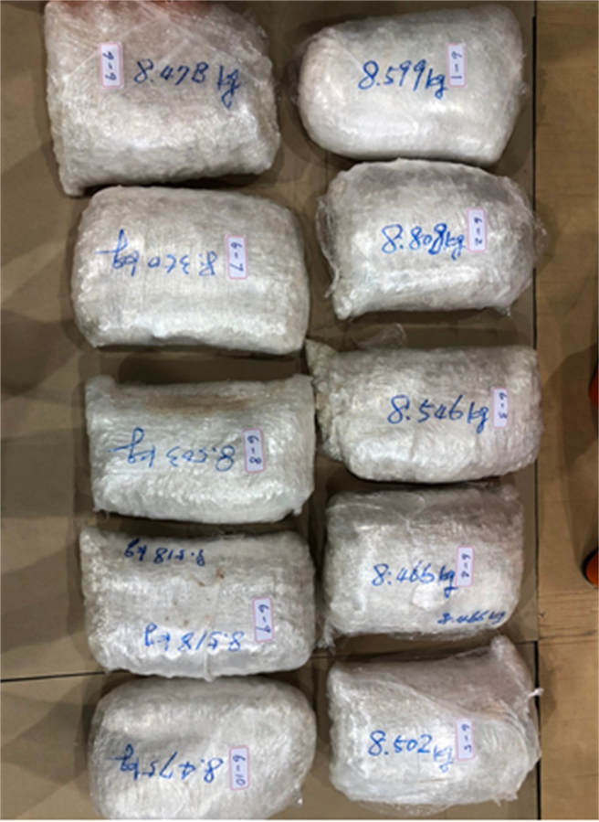 「岩鹽」變185公斤K他命，陸毒梟從巴基斯坦走私毒品遭攔截。(警方提供)