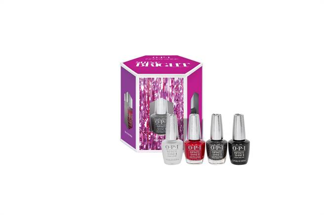 OPI狂歡盛典如膠似漆4入迷你組，1200元。（OPI提供）