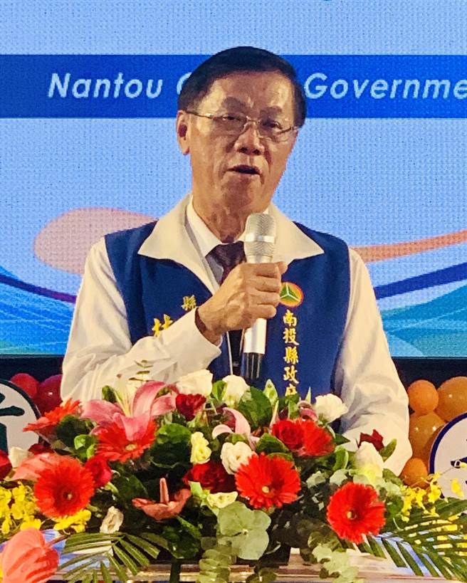 南投县长林明溱，坚持猪肉瘦肉精零检出。（廖志晃摄）