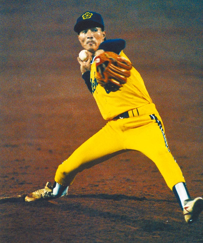 中职兄弟象队「一代象」投手陈逸松曾是首次三连霸的成员。（本报资料照片）